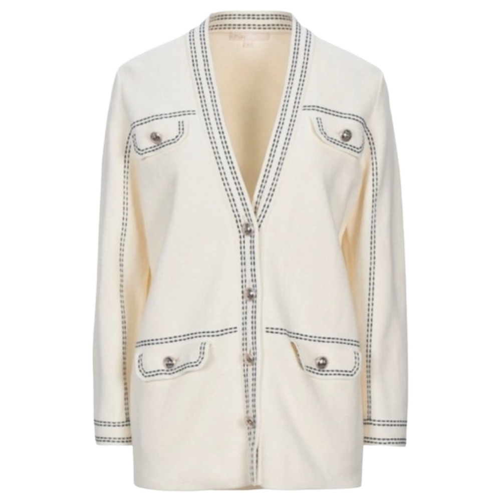 Maje Mollie Topstitched Cardigan Size EU 40 / US Medium